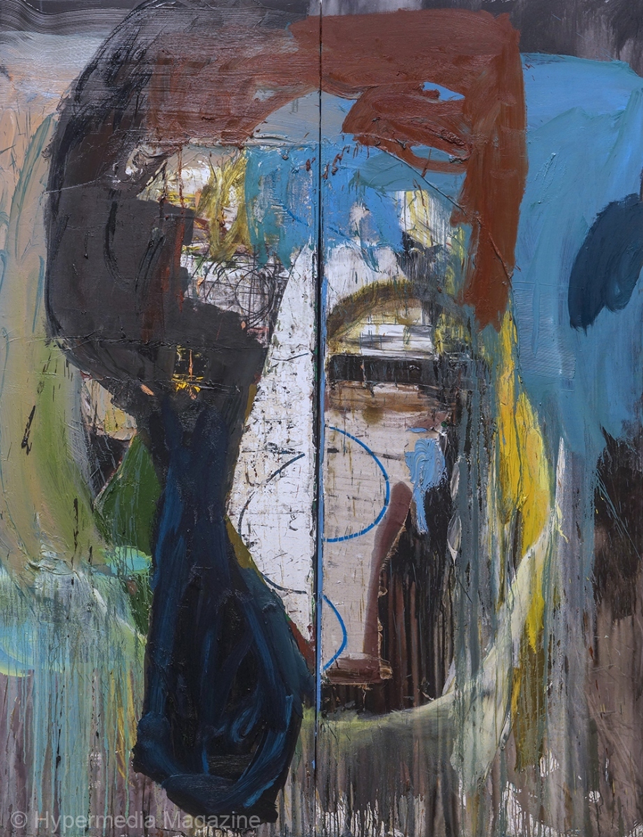 'Female Mask I', Diptych, 2018