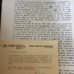 Carta de rechazo de El País a Reinaldo Arenas.