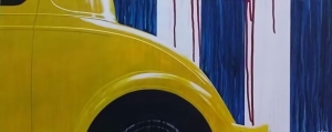 10. Untitled (Yellow Coupé), acrílico sobre tela, 60 cm x 132 cm, 2013