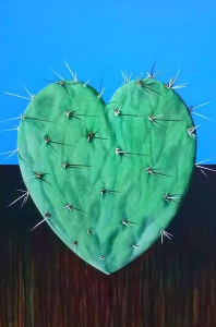 7. Phoenix Heart, acrílico sobre tela, 91 cm x 60 cm, 2013